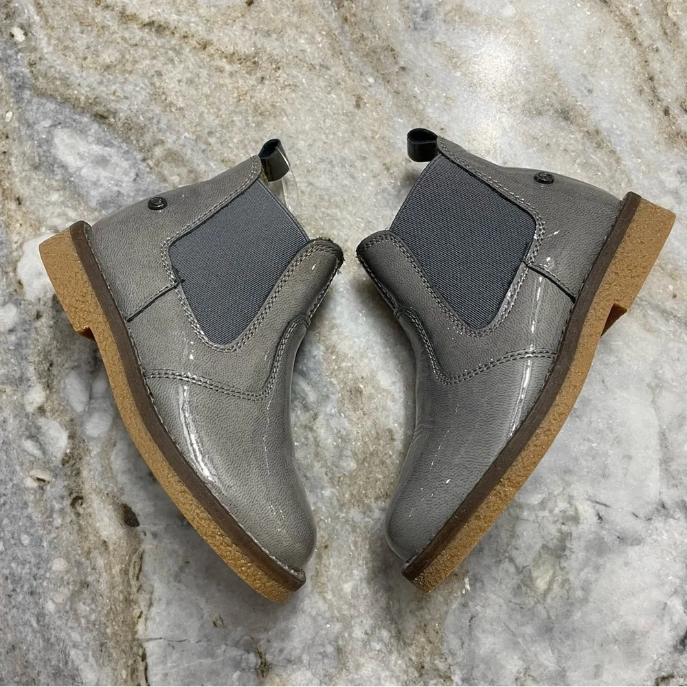 New Kids Naturino Arthur Chelsea Shiny Leather Boots